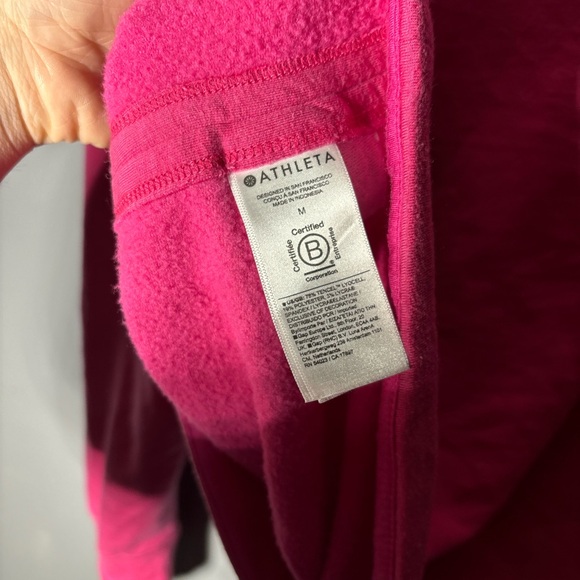 Athleta Solitude Sweatshirt in Tulip Pino Heather Size Medium - Picture 4 of 6